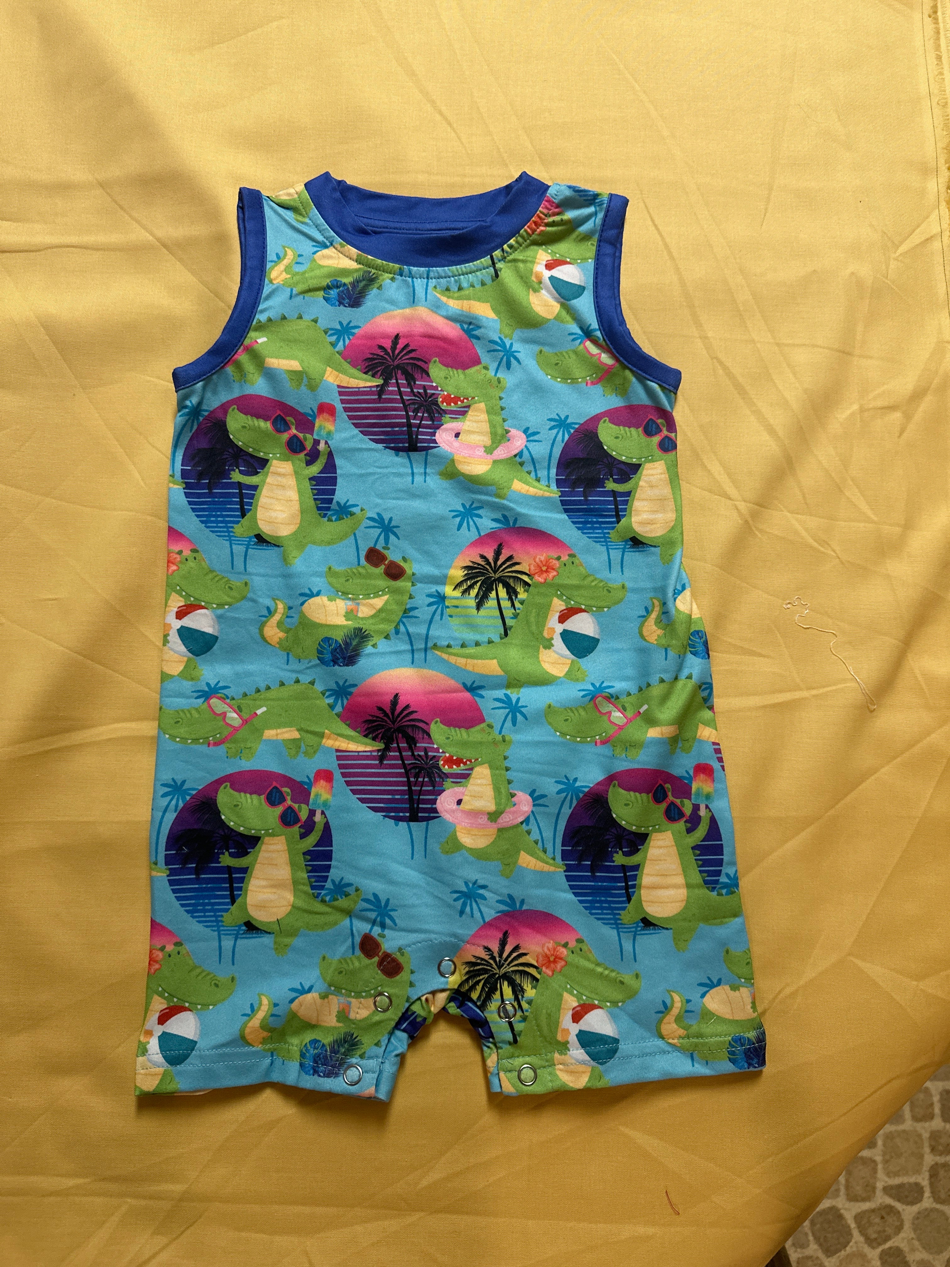 Gator Groove Boy Romper