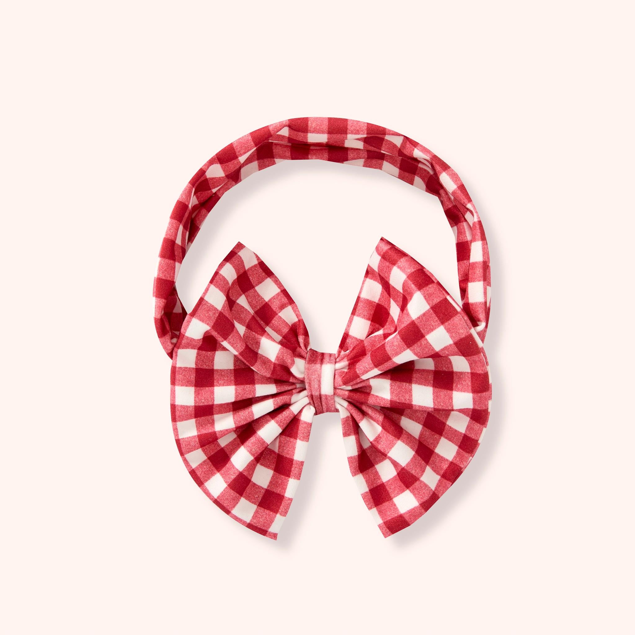 Gingham Picnic - Bow Headband