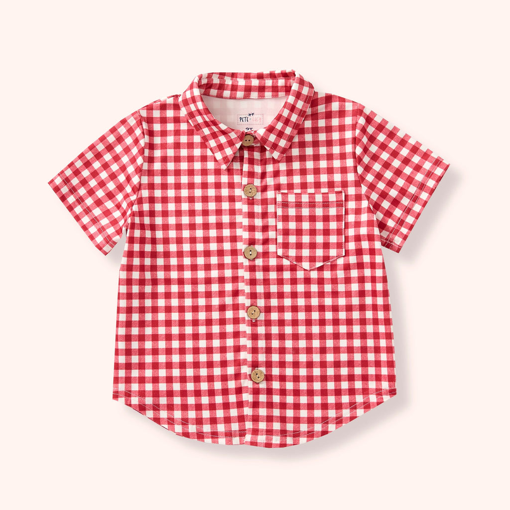 Gingham Picnic - Boy Shirt