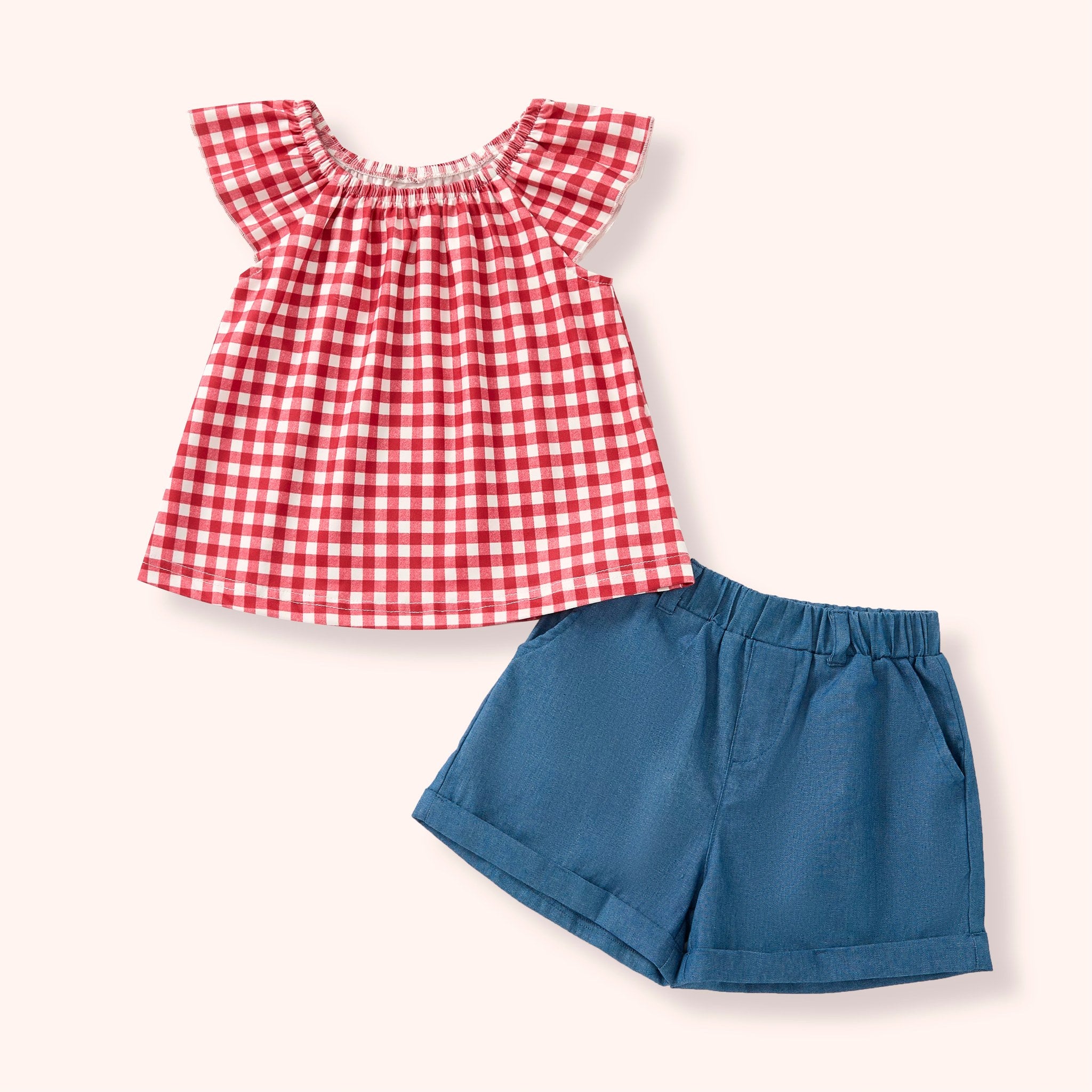 Gingham Picnic - Shorts Set