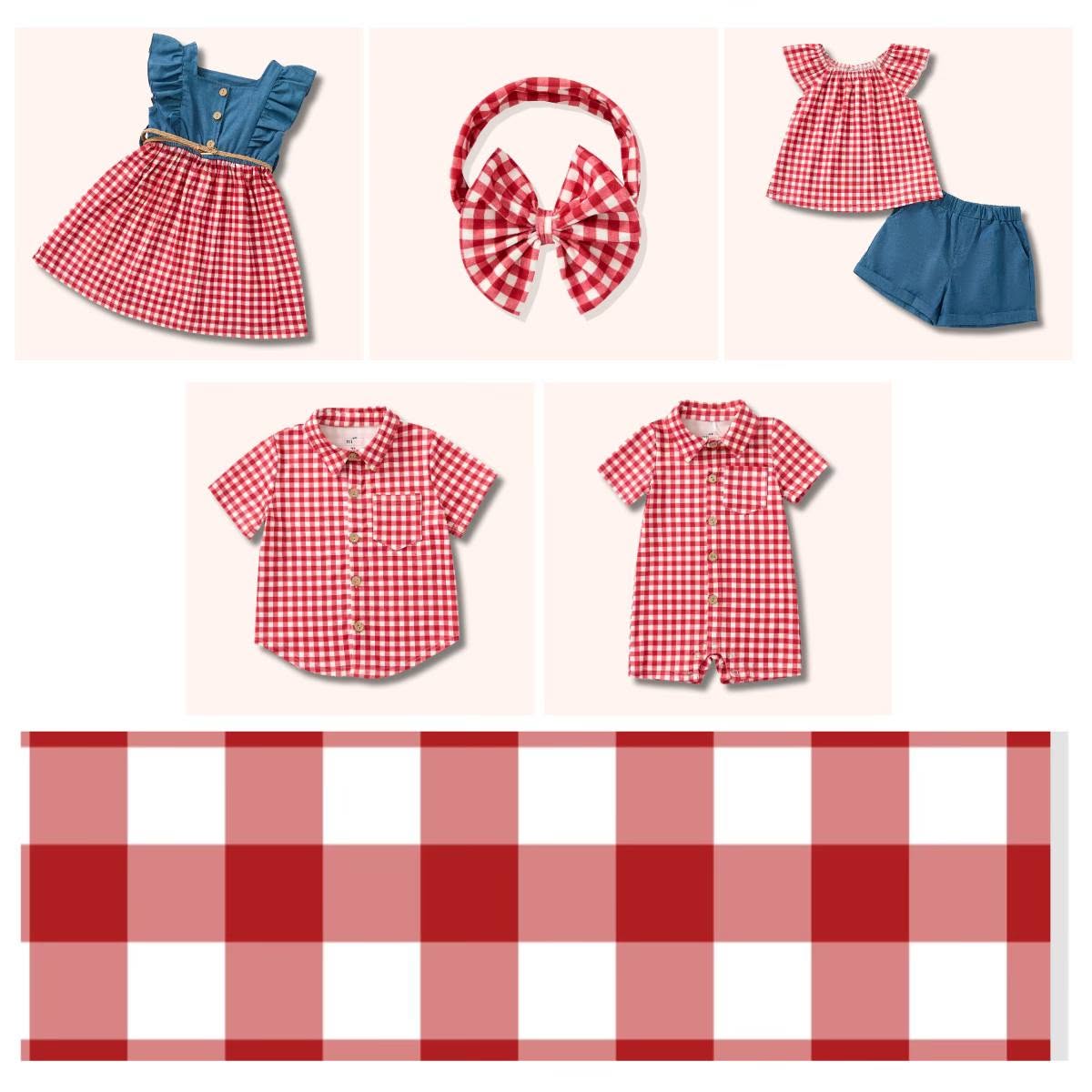 Gingham Picnic - Shorts Set