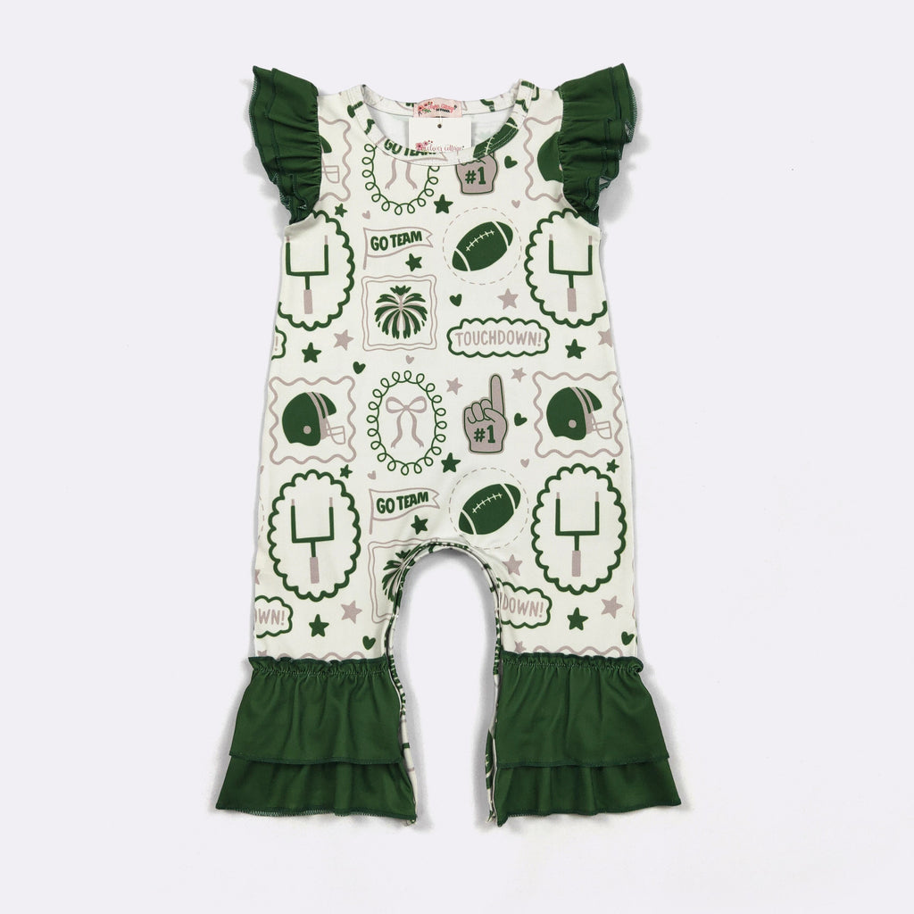 Green Go Team Baby Romper