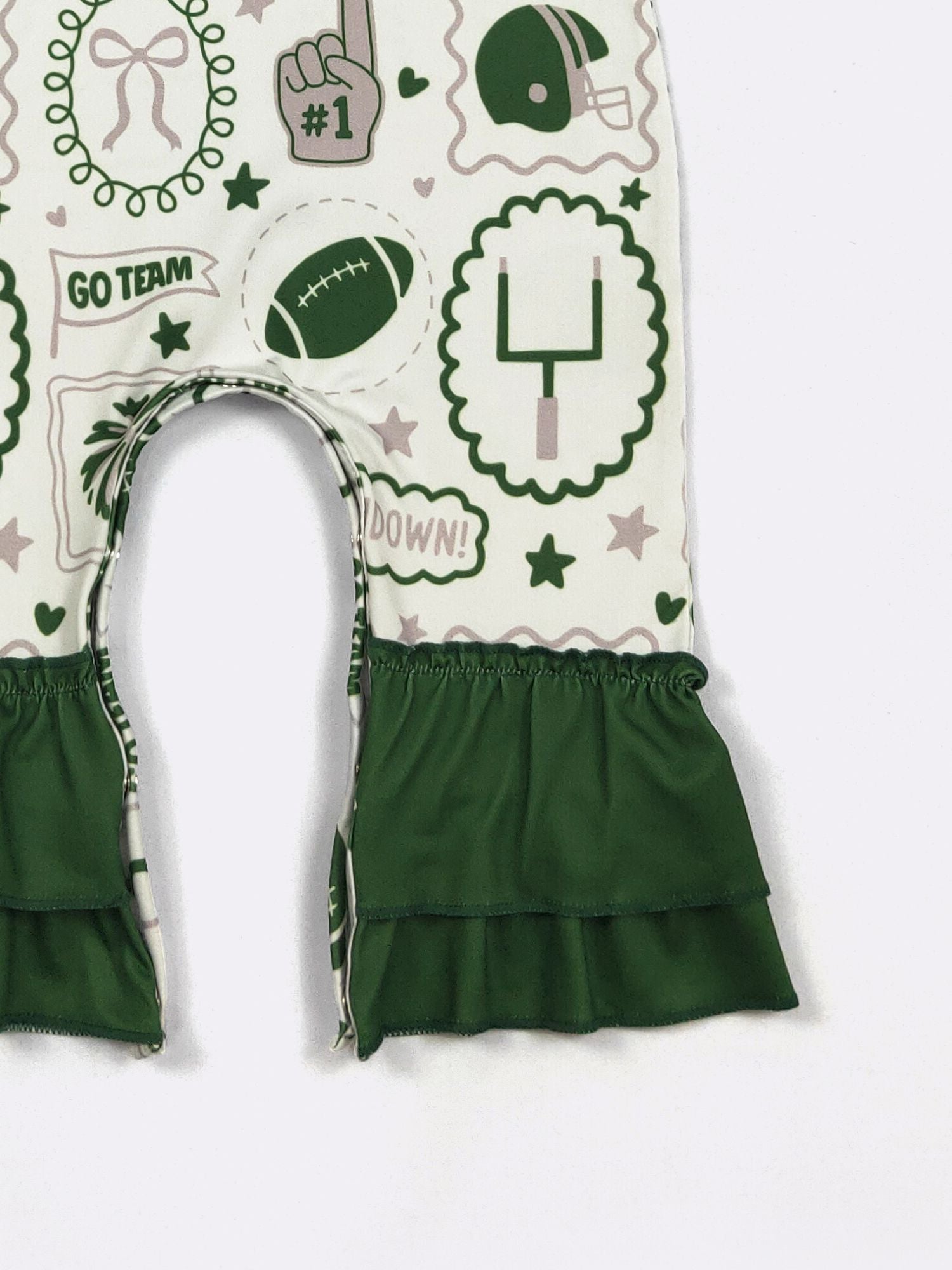 Green Go Team Baby Romper