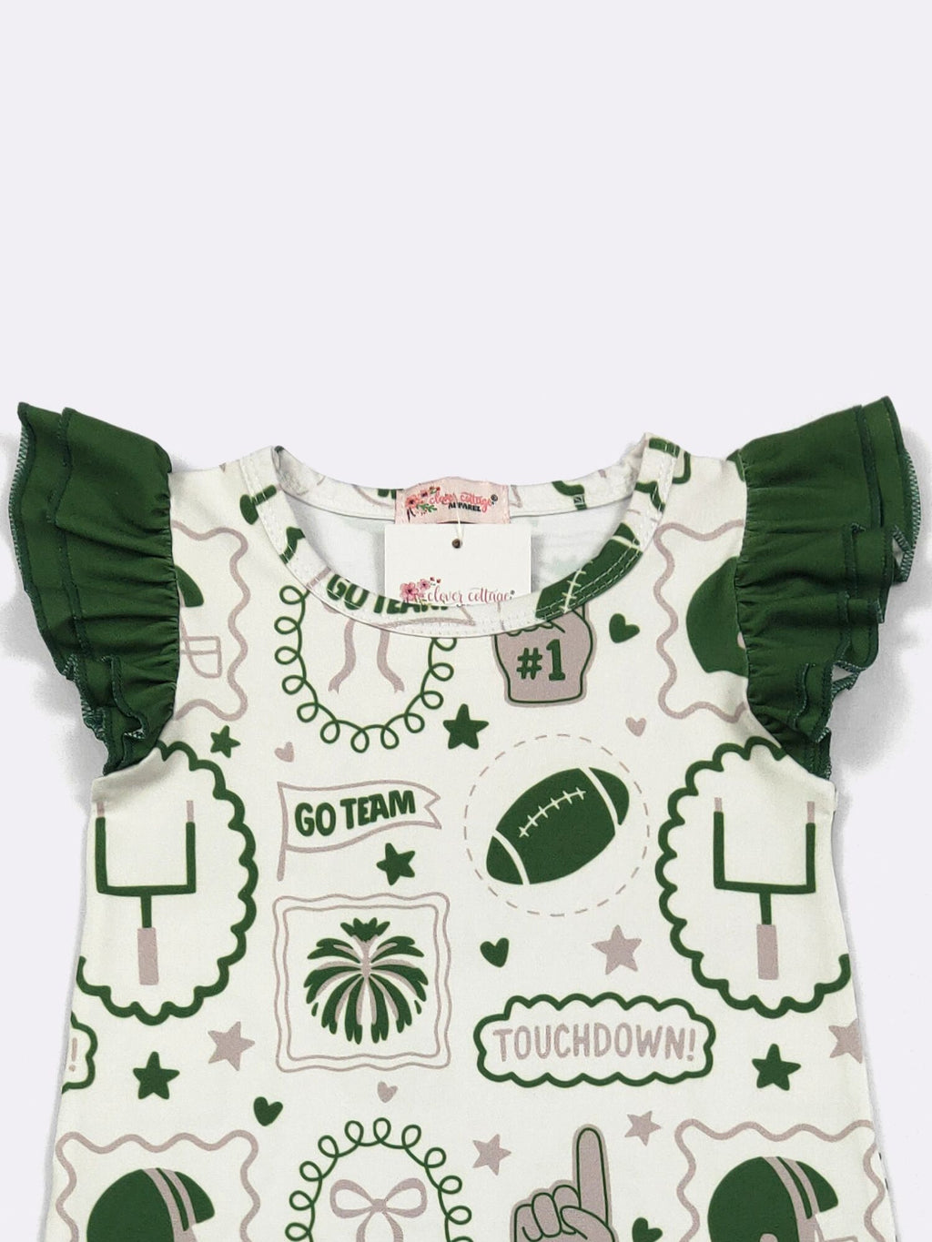 Green Go Team Baby Romper