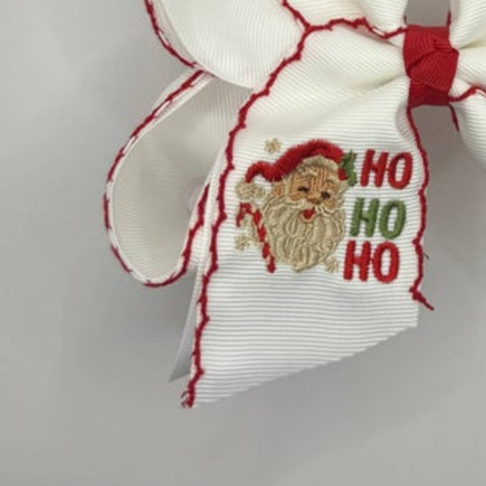 Ho Ho Ho Moonstitch Hair Bow