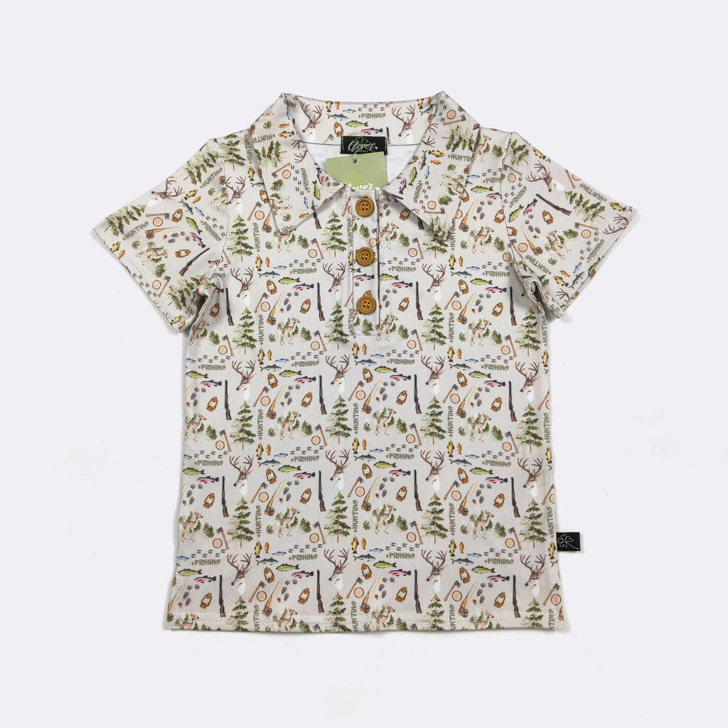 Hunting & Fishing Boy Collar Shirt
