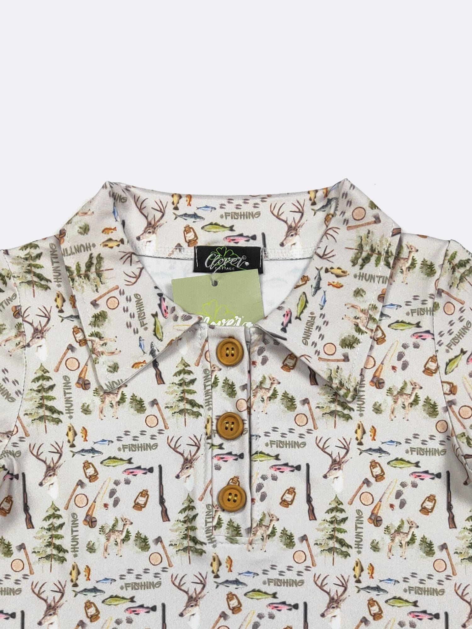 Hunting & Fishing Boy Collar Shirt