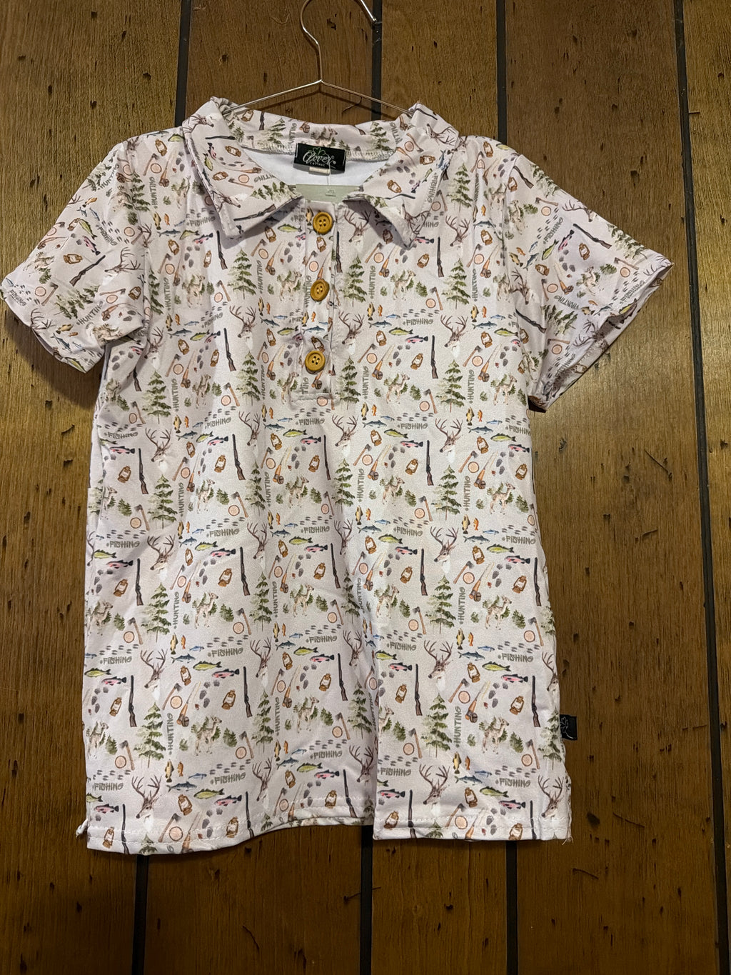 Hunting & Fishing Boy Collar Shirt