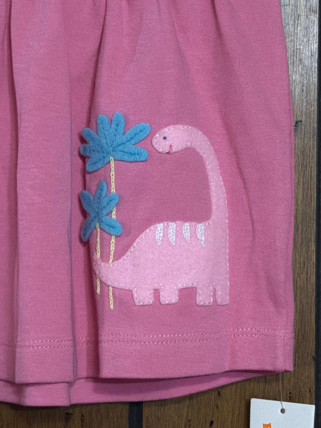 Pink Brontosaurus - Girl Pink Dress