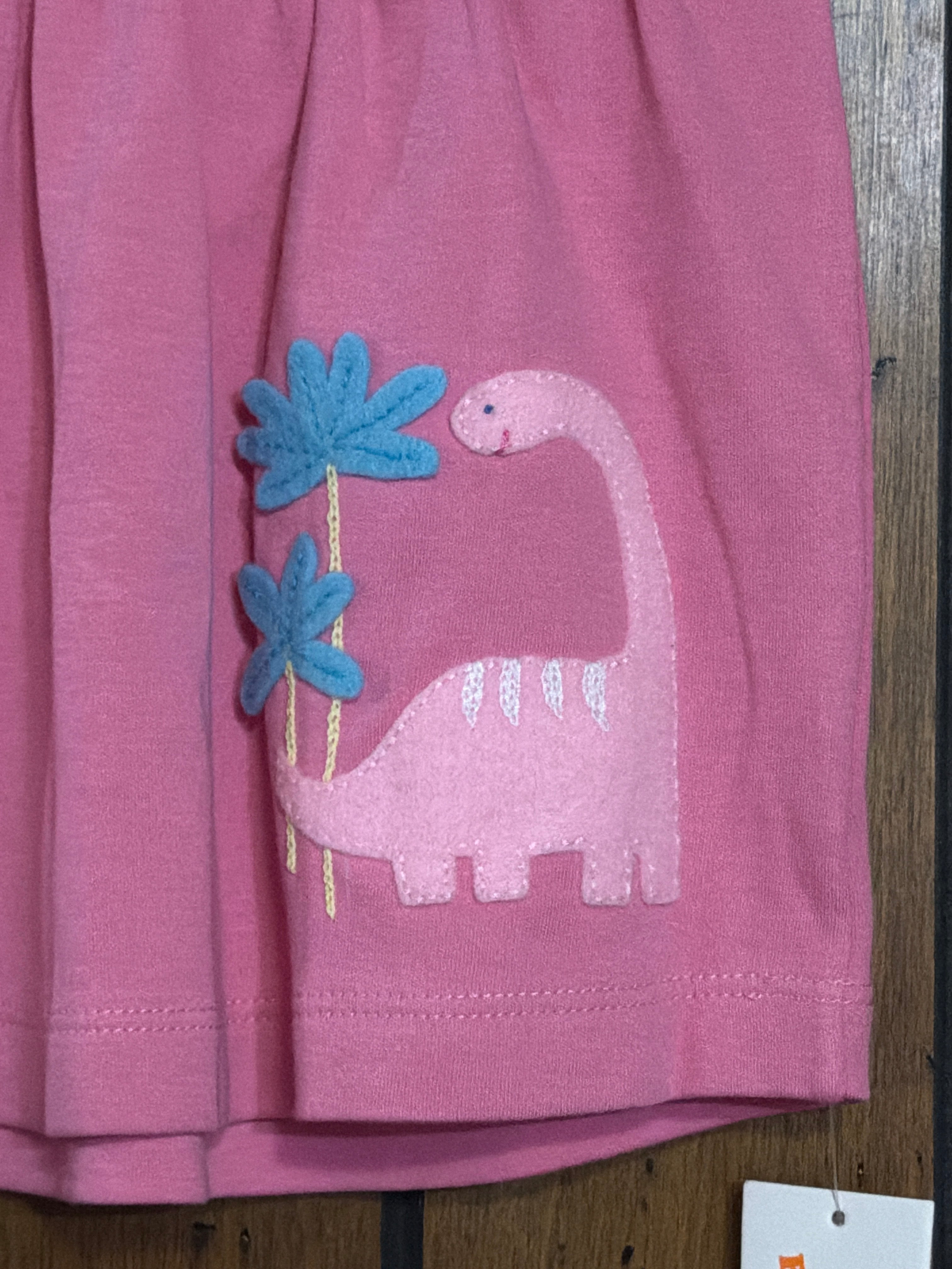 Pink Brontosaurus - Girl Pink Dress