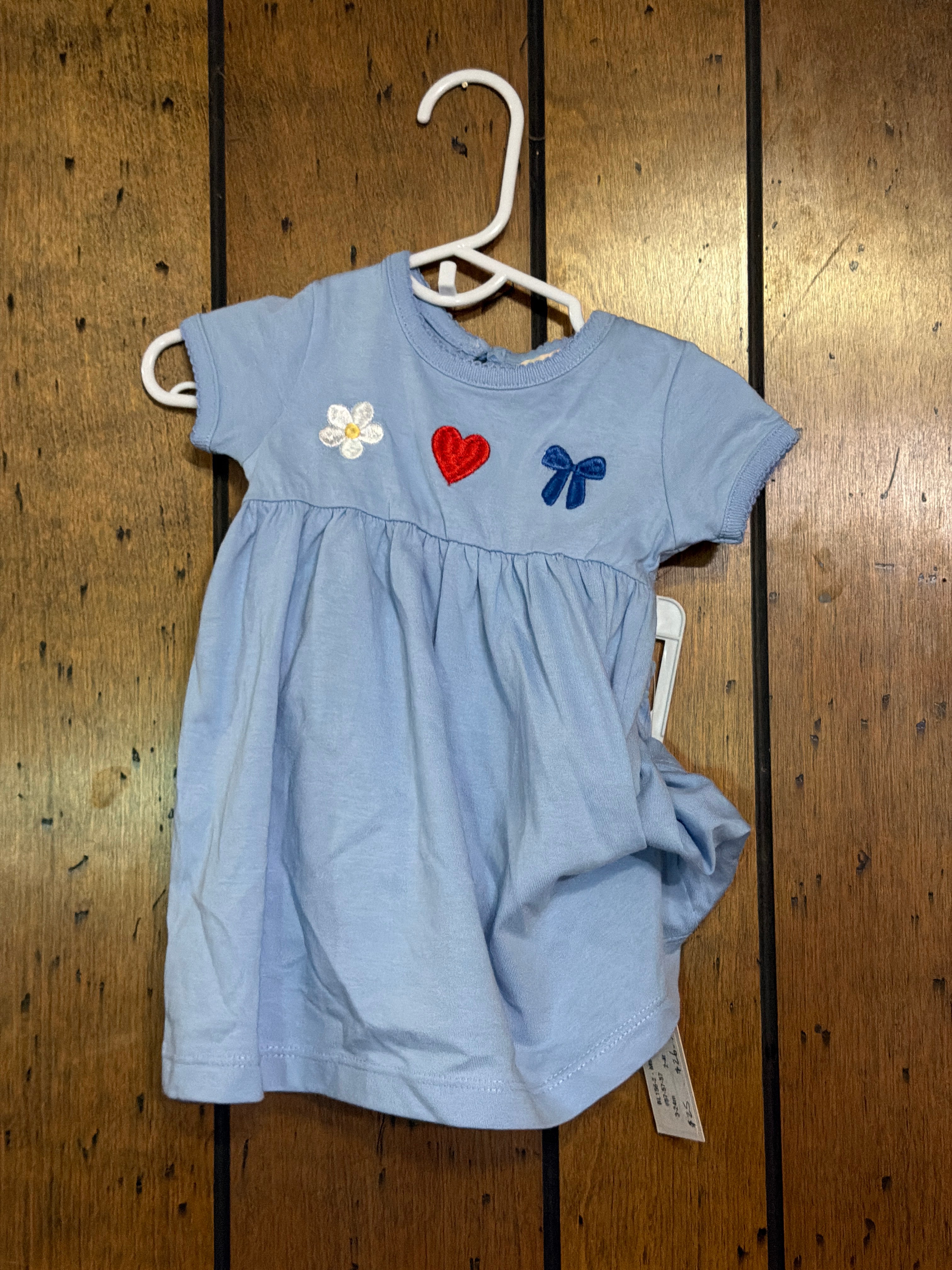 Daisy- Heart - Bow Blue - Girl Two Piece