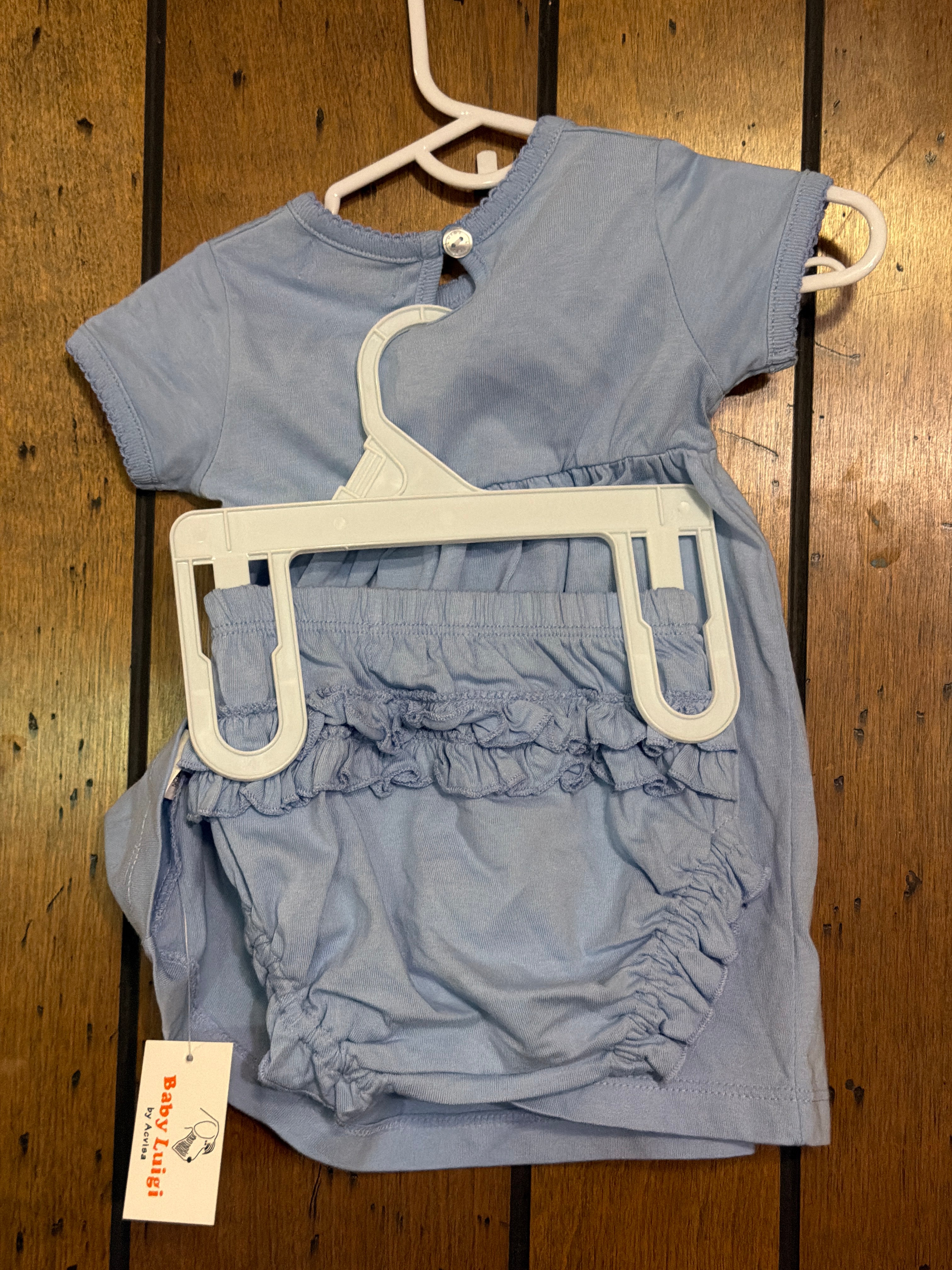 Daisy- Heart - Bow Blue - Girl Two Piece