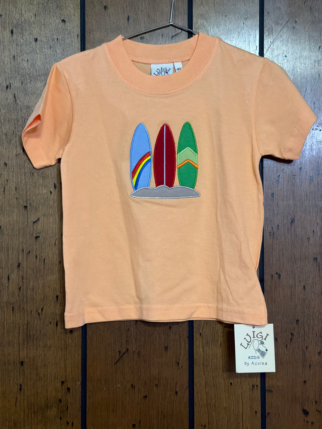 Orange Surfboard - Boy Shirt