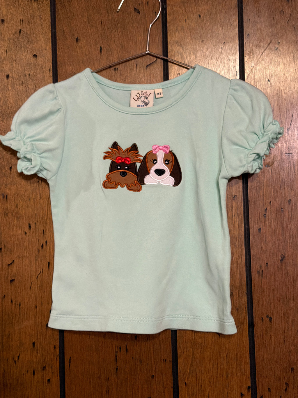 Puppy Pals - Teal Girl Shirt