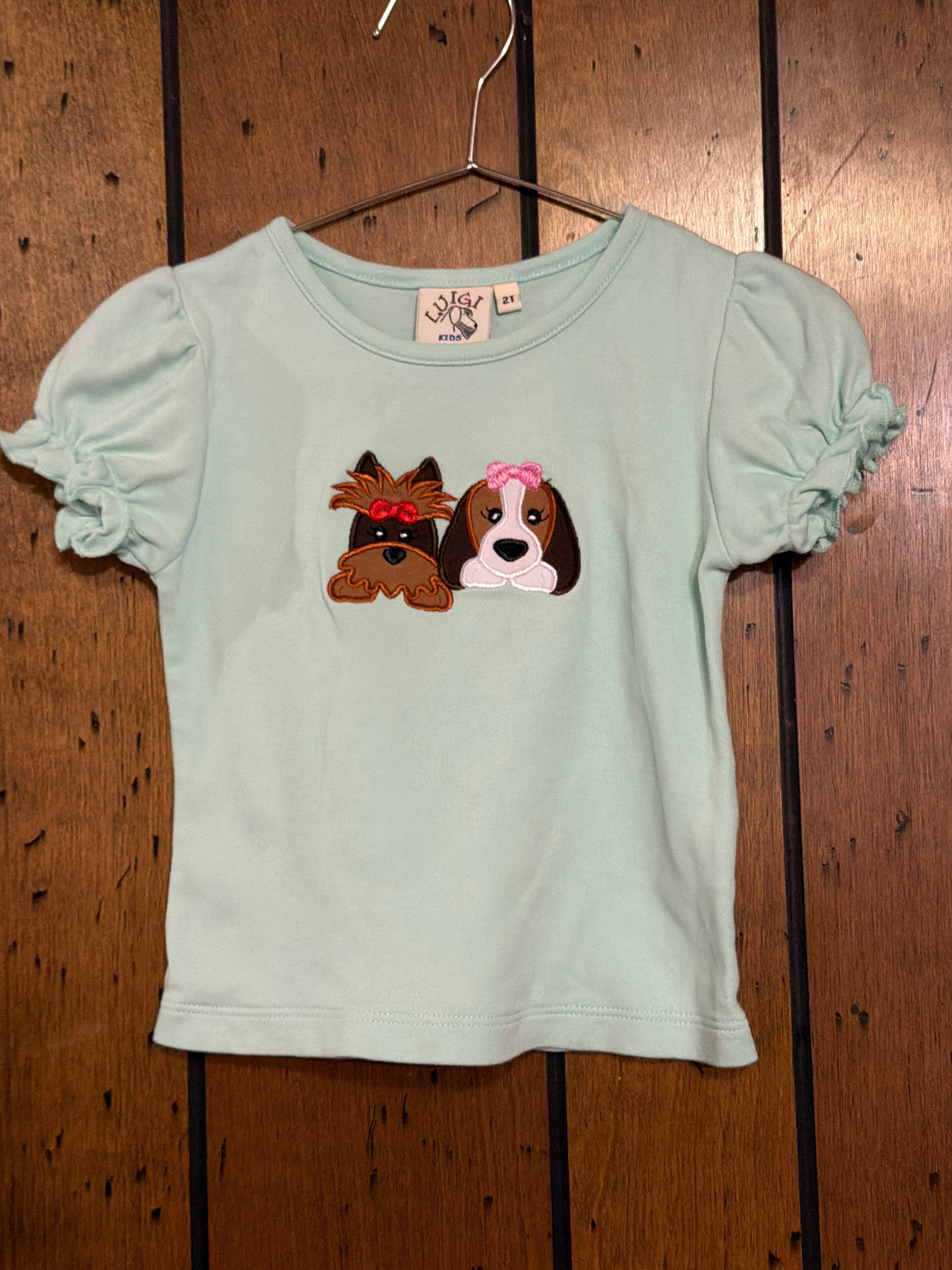 Puppy Pals - Teal Girl Shirt