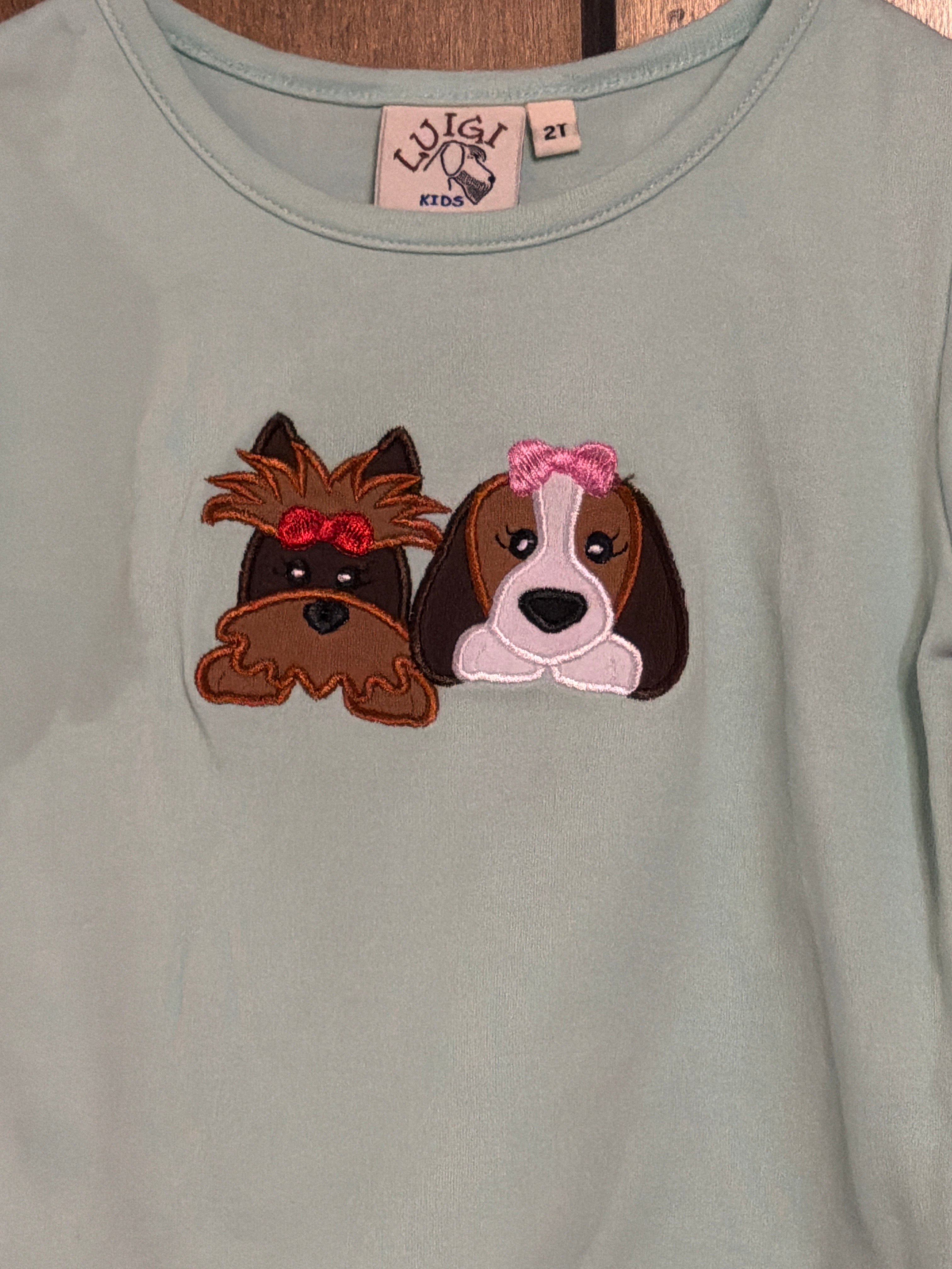 Puppy Pals - Teal Girl Shirt
