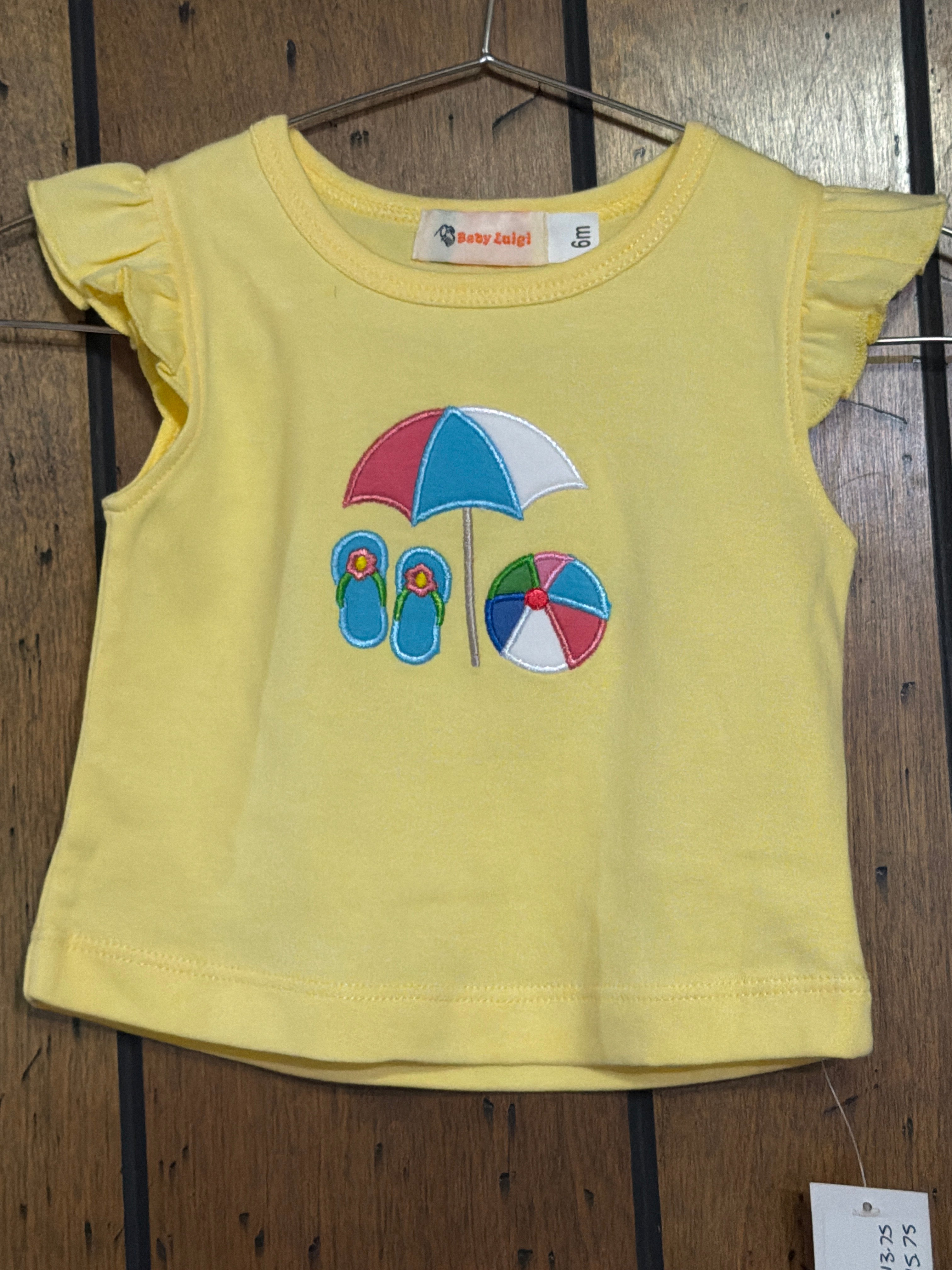 Beach Vibes Yellow - Girl Shirt