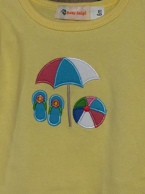 Beach Vibes Yellow - Girl Shirt