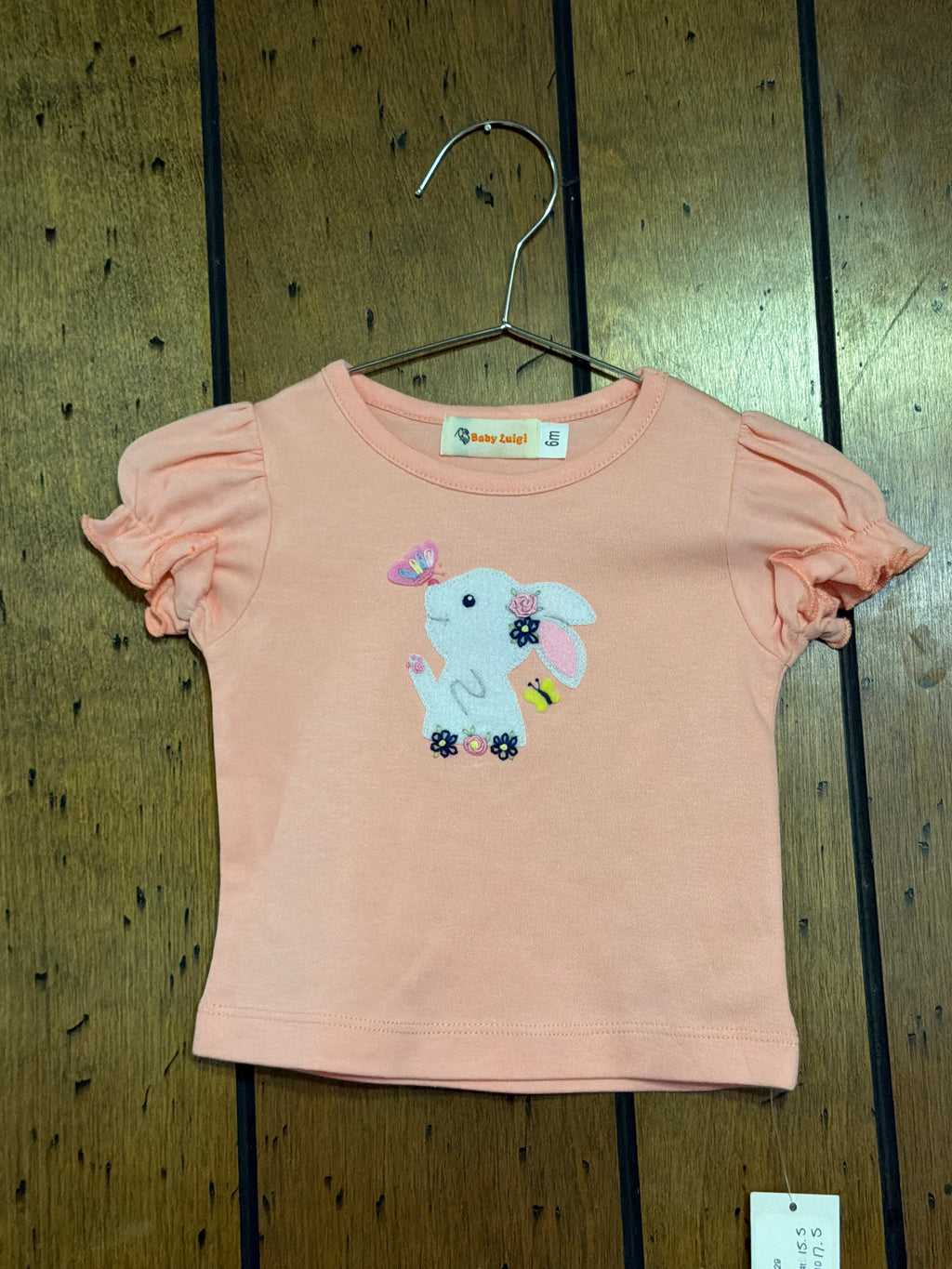 Floral Bunny Orange - Girl Shirt