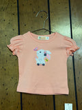 Floral Bunny Orange - Girl Shirt