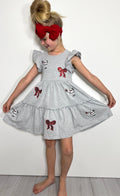 Little Miss Hen Sequin Girls Dress