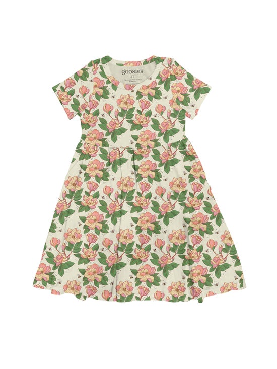 Magnolias - Short Sleeve Pocket Dress