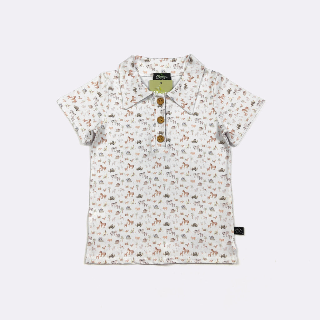 Mini Farm Boy Collar Shirt