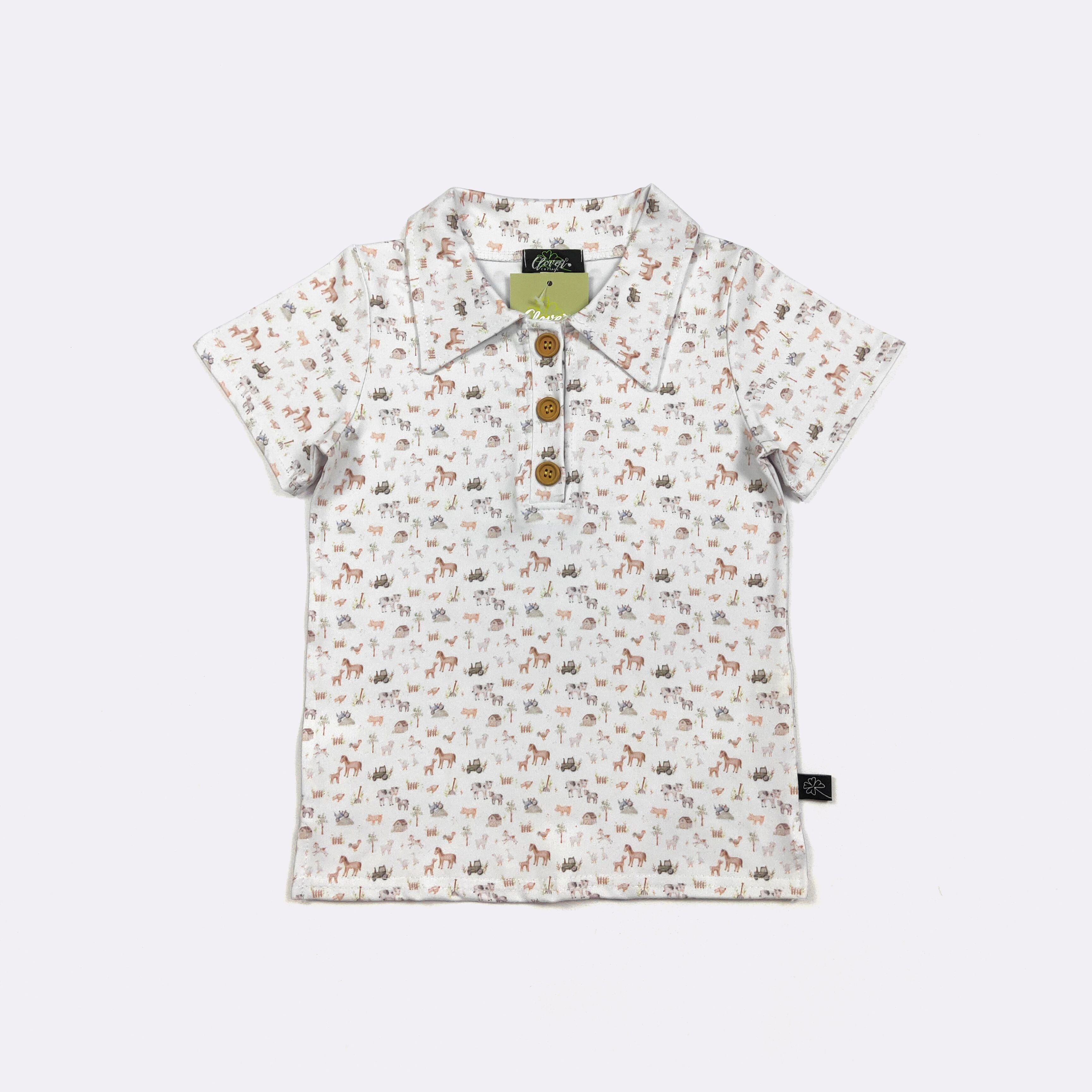 Mini Farm Boy Collar Shirt