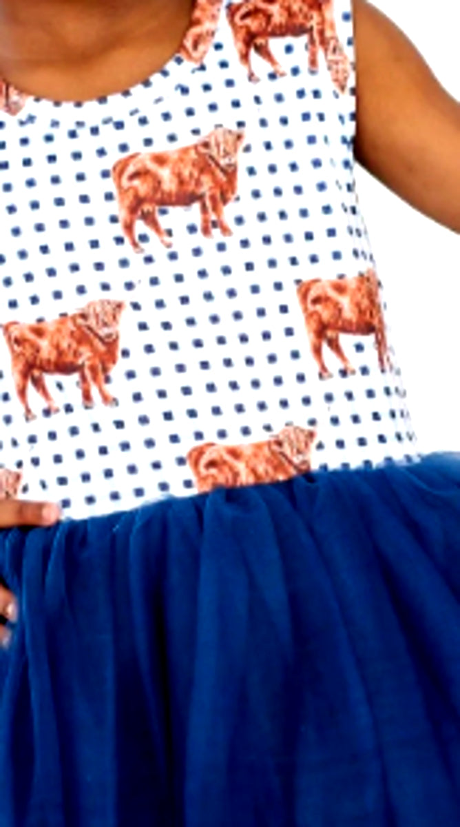 Moo-velous Tank Tutu Dress