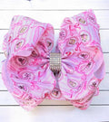 Multi-Printed back to school double layer hairbows