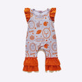 Orange Go Team Baby Romper