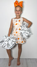 Orange Go Team Girls Athletic Dress