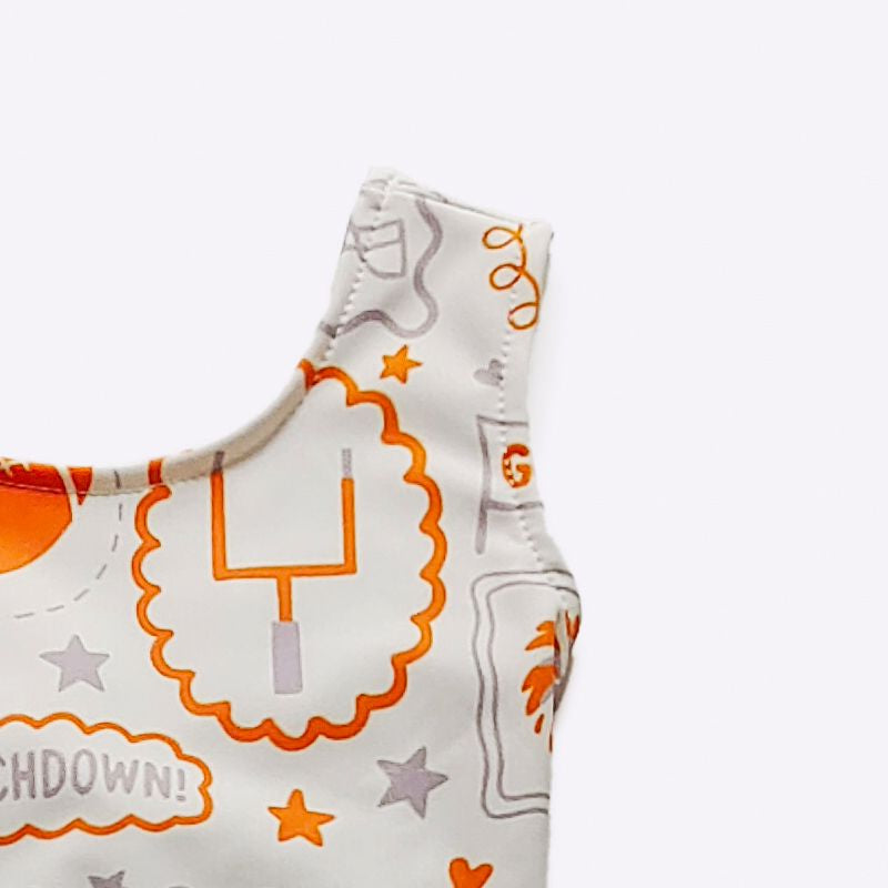 Orange Go Team Girls Athletic Dress