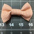 Orange Plaid Bow Tie