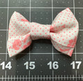 Orange polka dots & Flowers Bow Tie