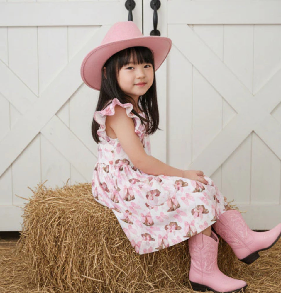 Pink Hats and Bows Dress