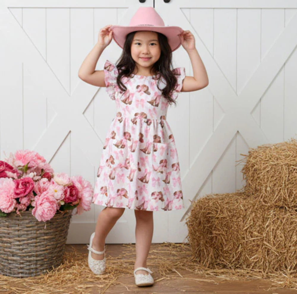 Pink Hats and Bows Dress