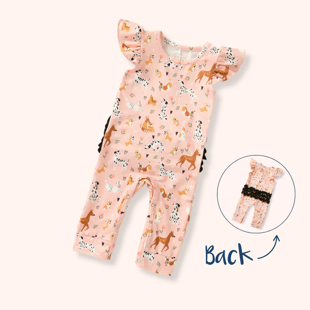 Playful Paws - Girl Romper
