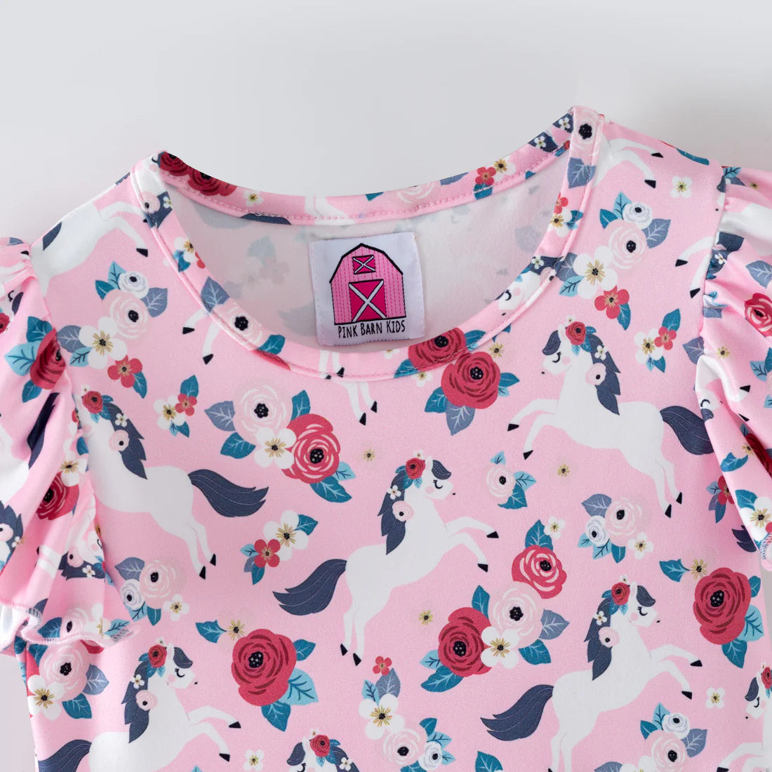 Ponies & Roses Flutter Sleeve Dress