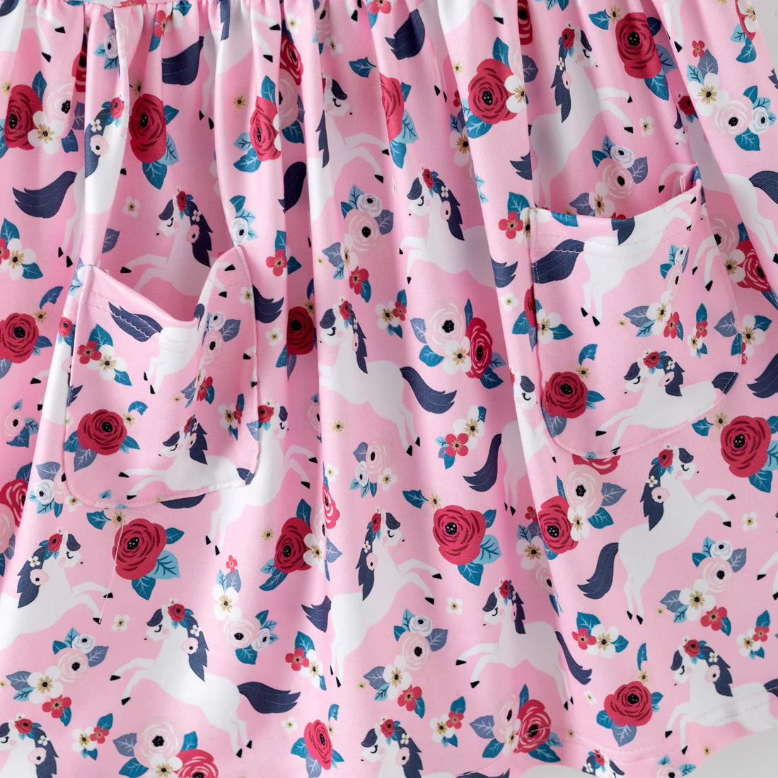 Ponies & Roses Flutter Sleeve Dress