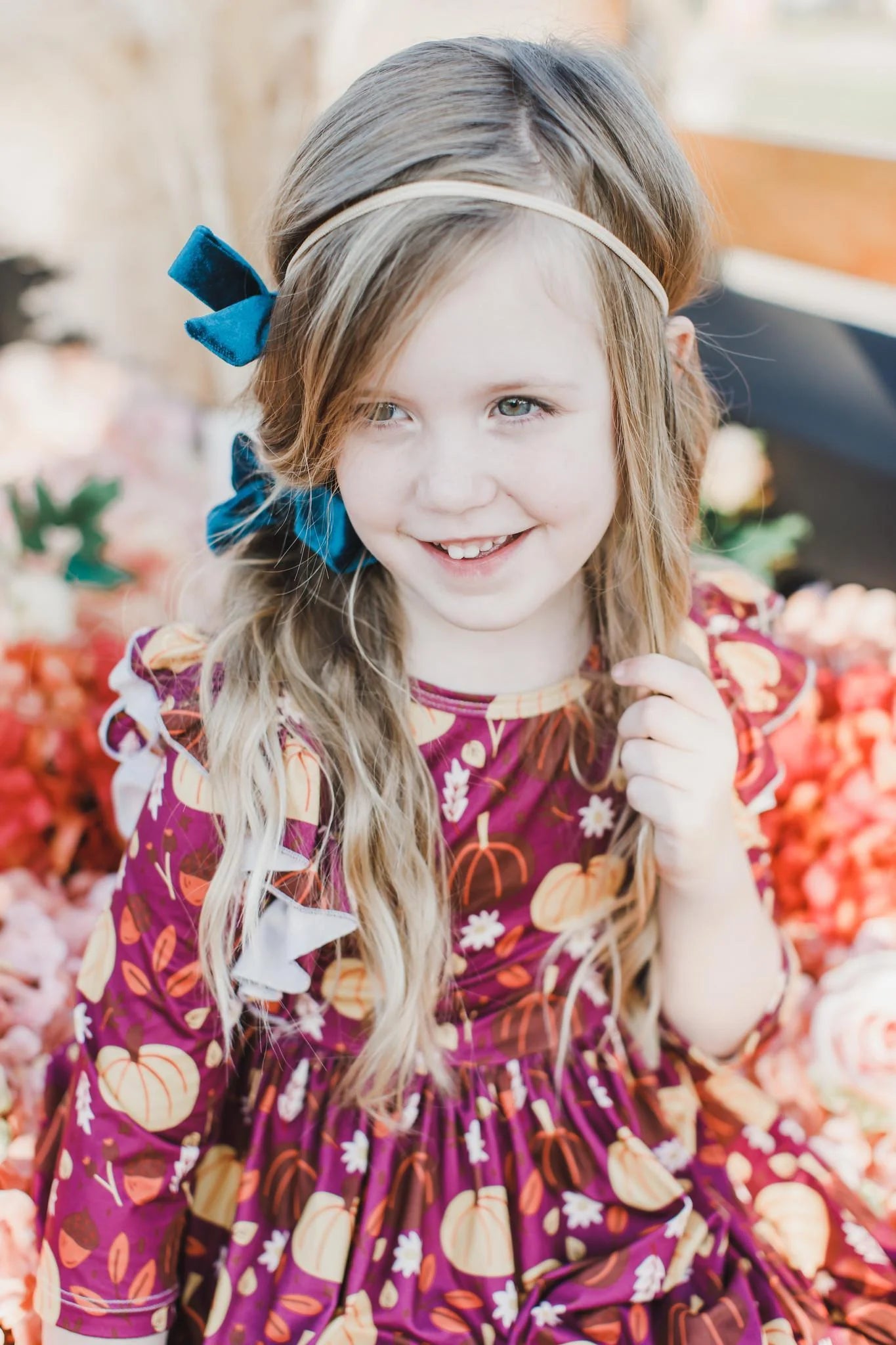 Pumpkin Patch 3/4 Ruffle Twirl Dress
