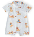 Quarter-Bark Polo Shorty One-Piece
