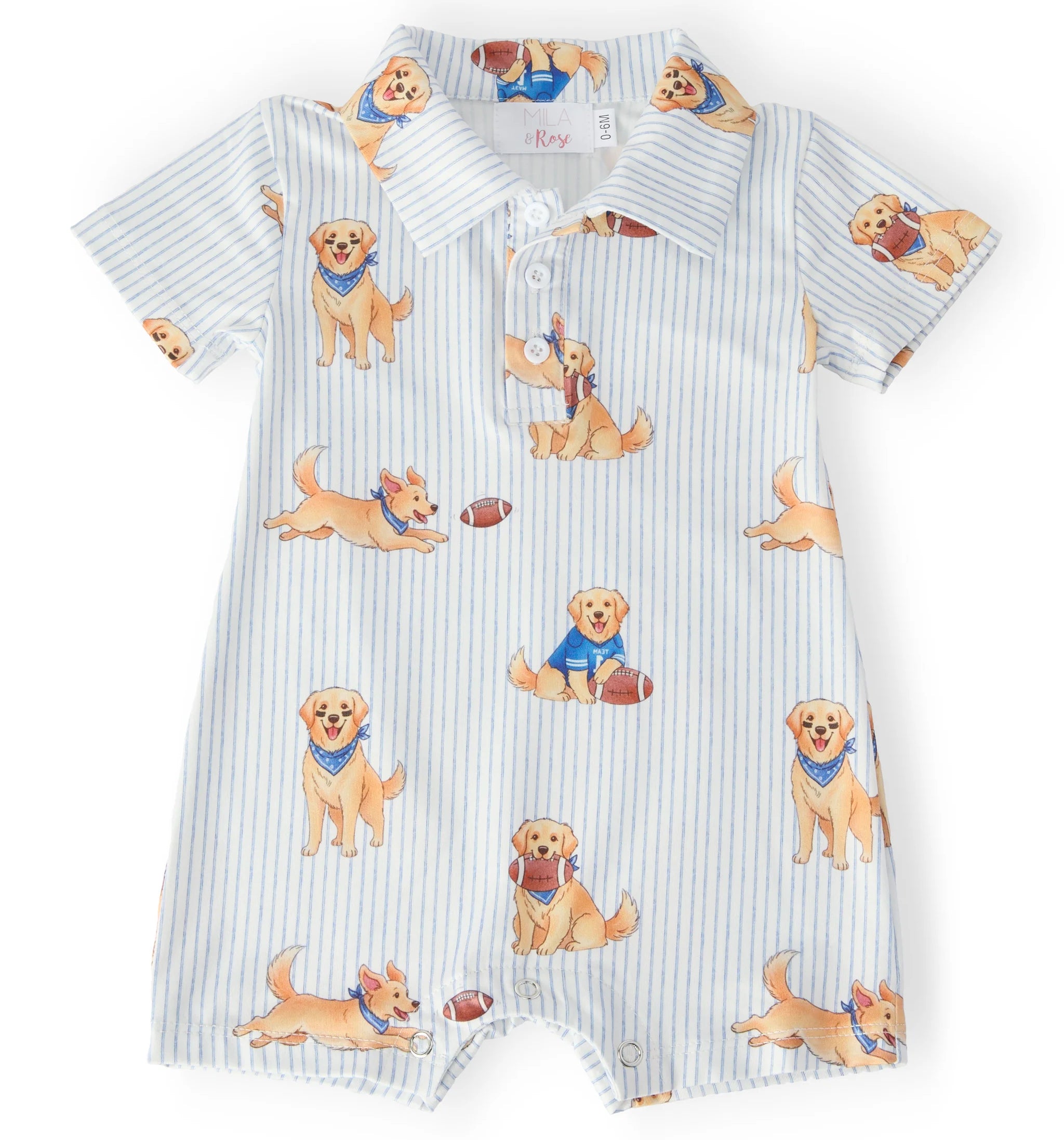 Quarter-Bark Polo Shorty One-Piece