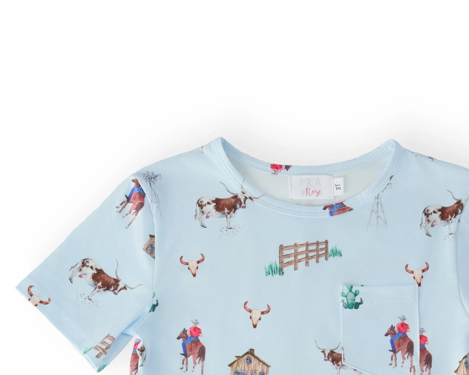 Boys Ranch Hand Short Sleeve Pocket Tee