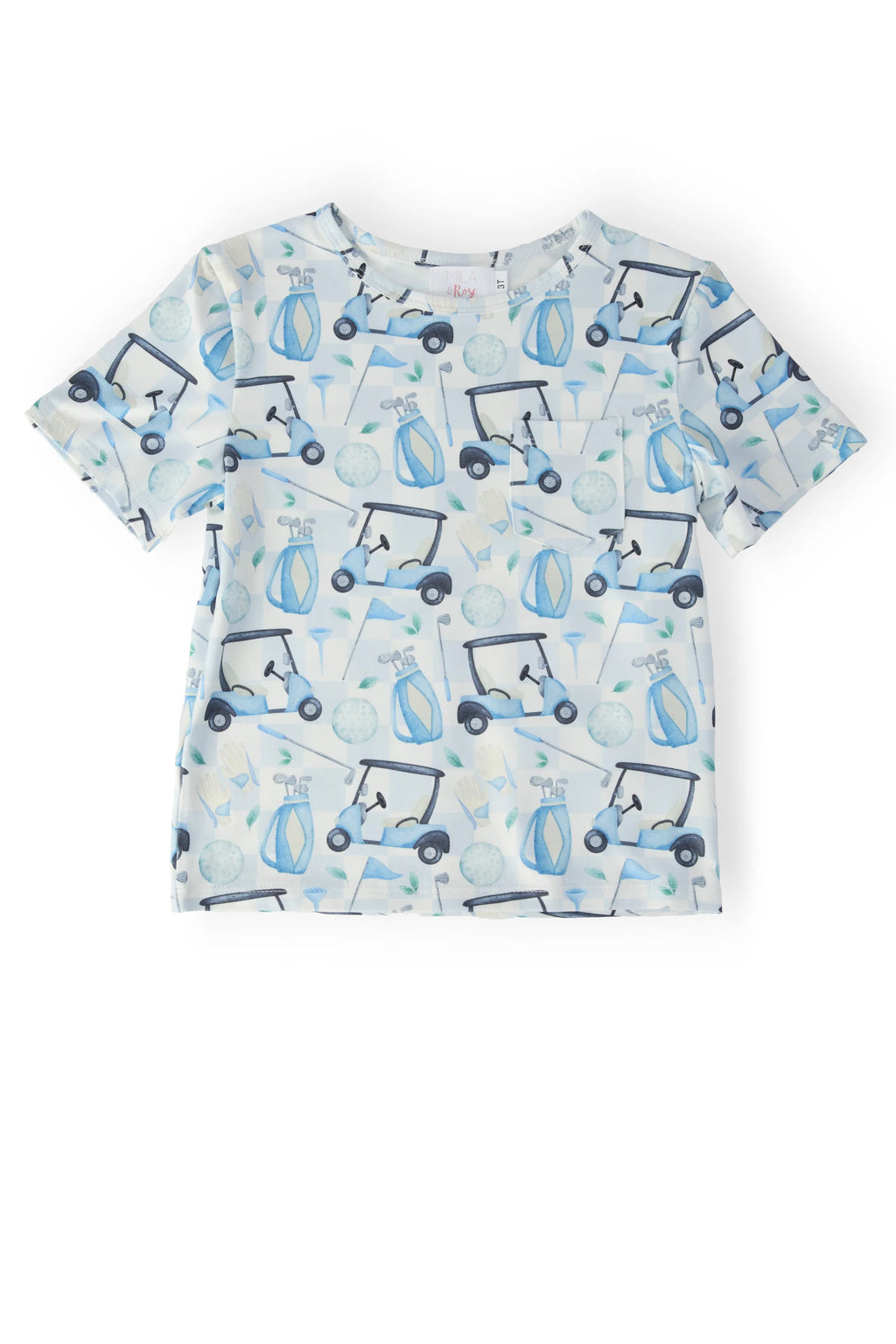 Boys Tee Time Short Sleeve Pocket Tee