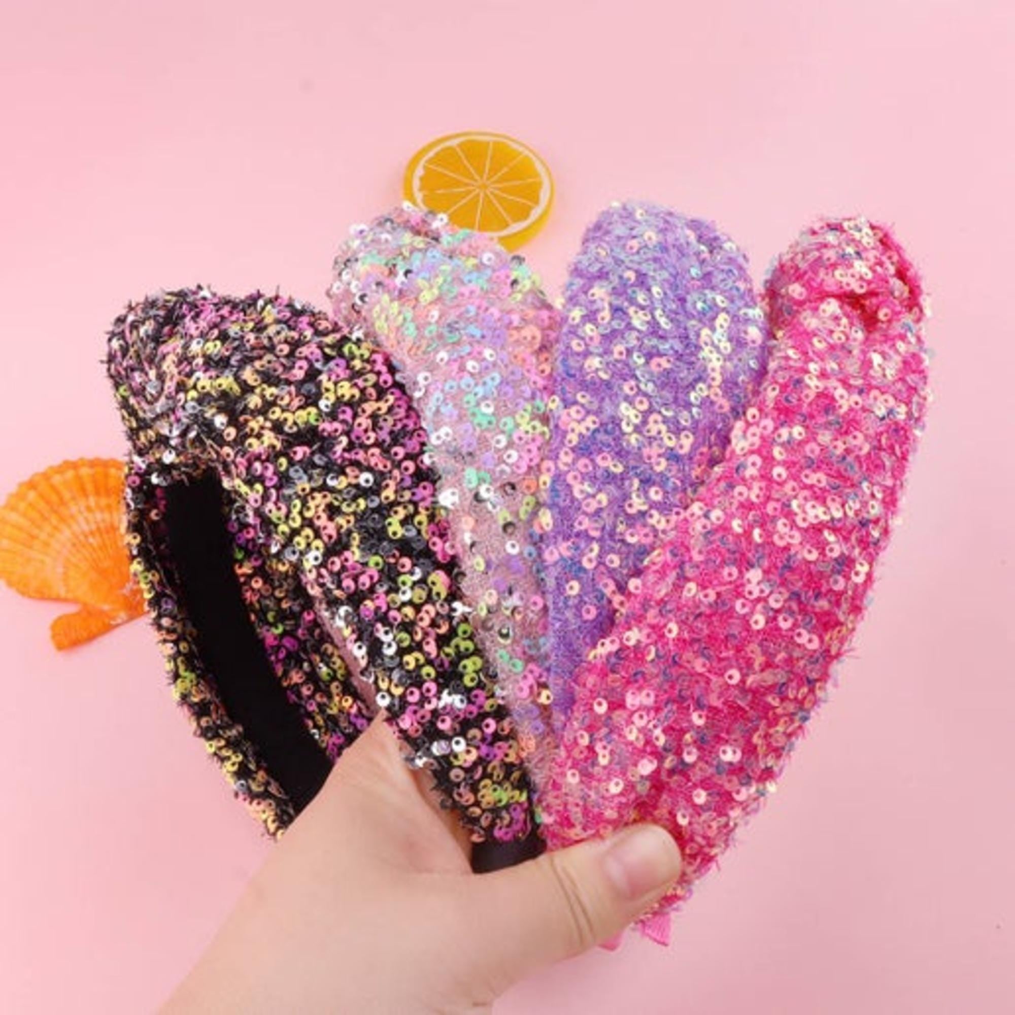 Christmas Party Colorful Sequin Knot Headband