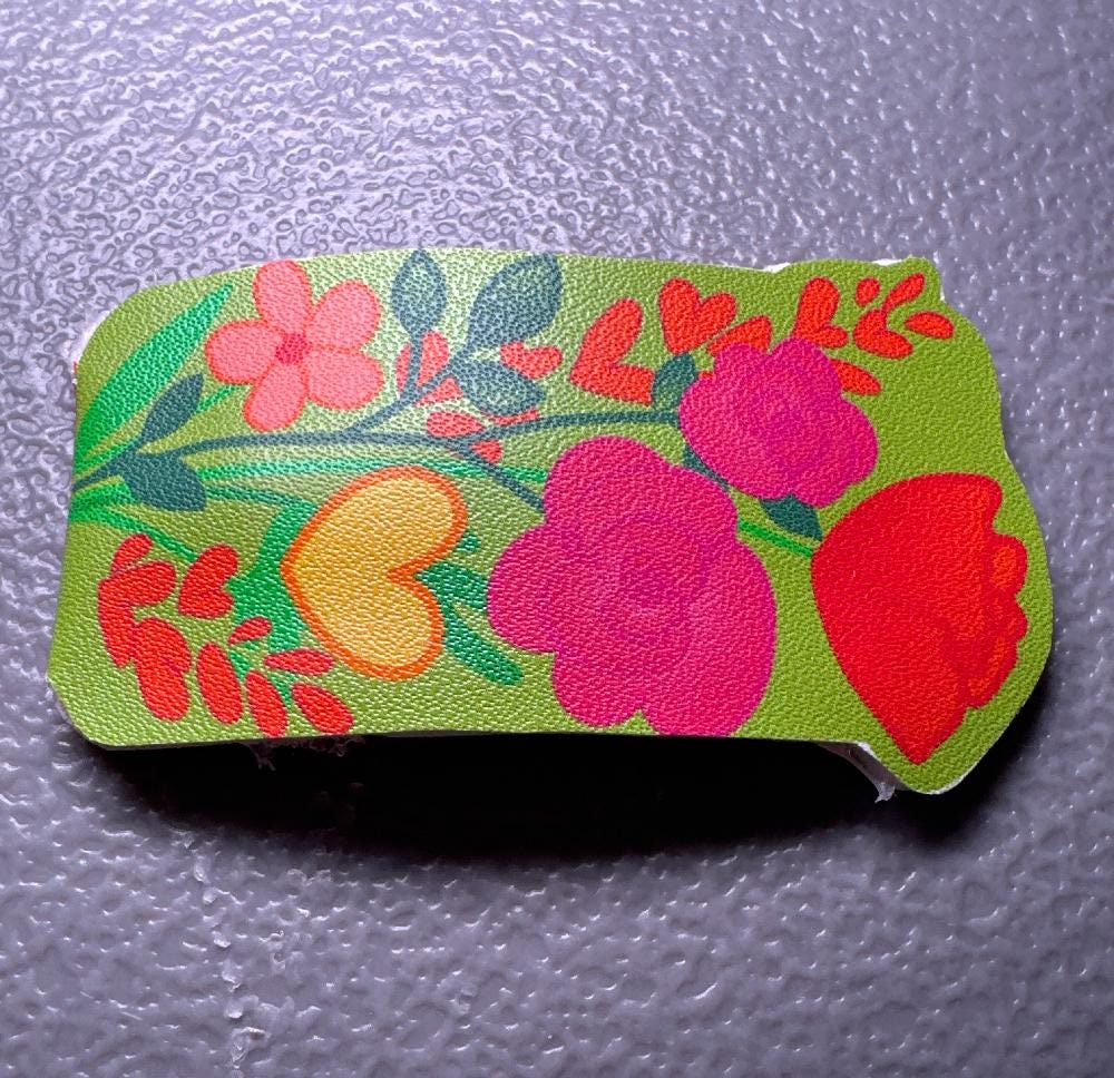 Garden Things Faux Leather Hair Clip