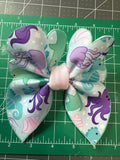 Mermaid Shapes Bubble Neoprene Hair Bows