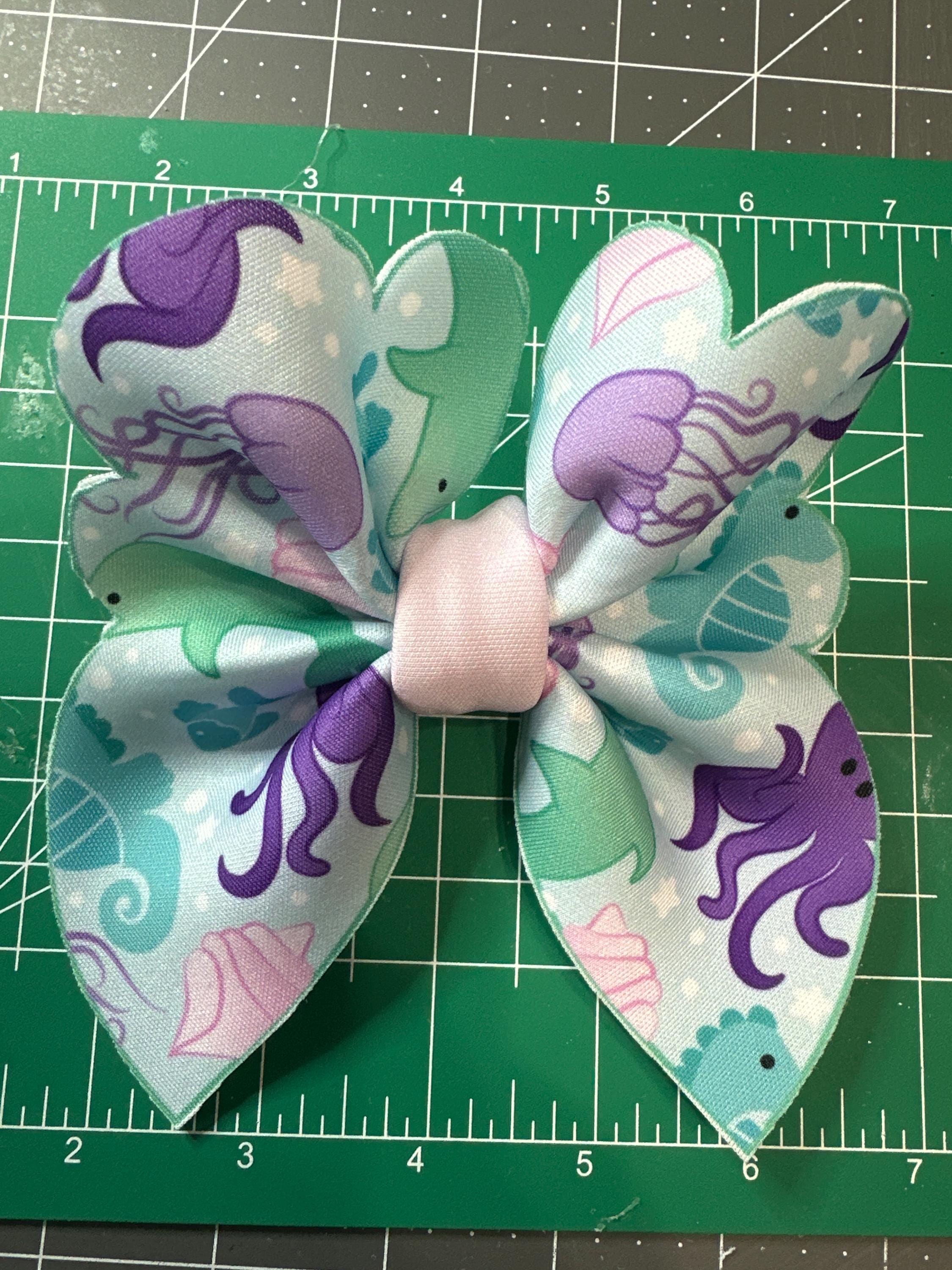 Mermaid Shapes Bubble Neoprene Hair Bows