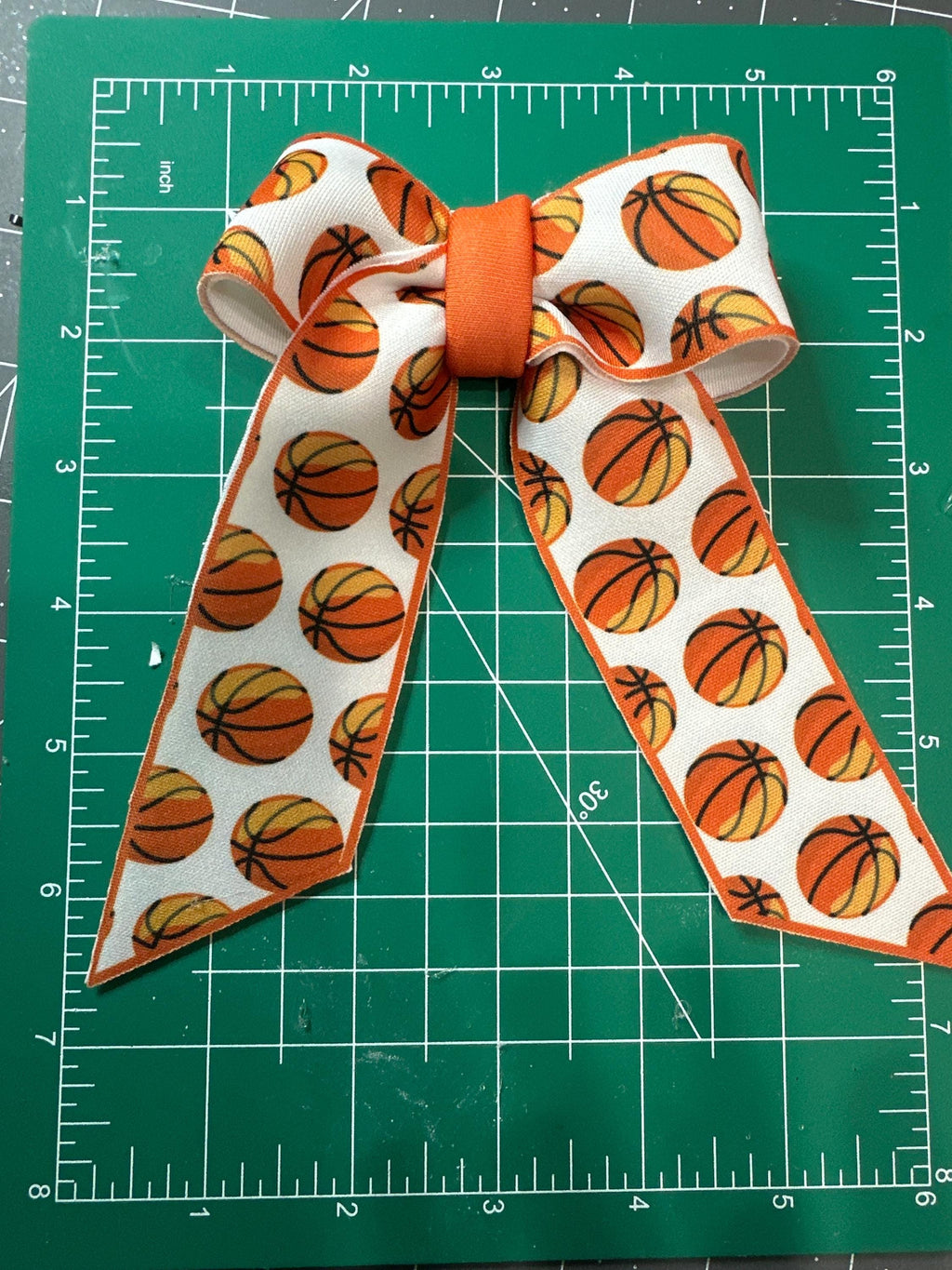 Sports Collection Long Tail Neoprene Hair bow